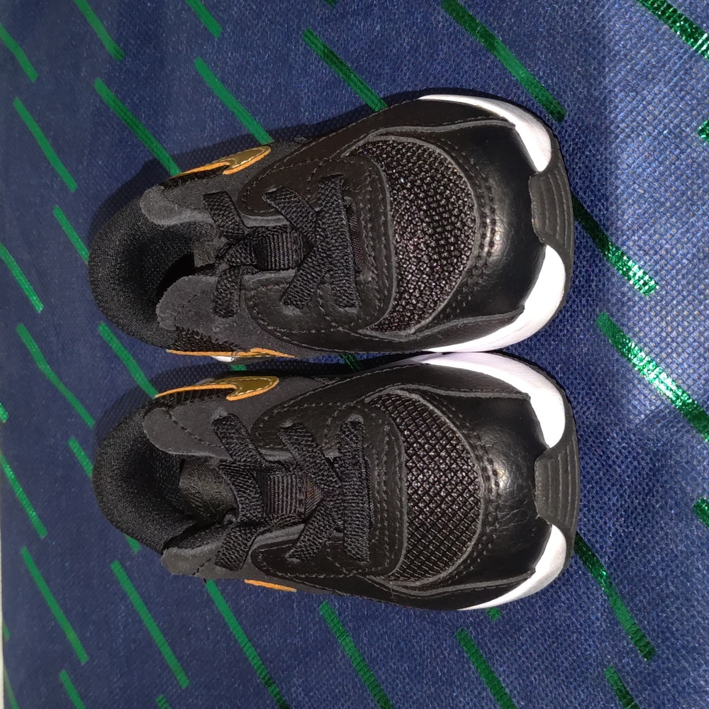 Nike Air Toddler Air Max Excee Rubber Shoes Black Metallic Gold Star Size US 4C